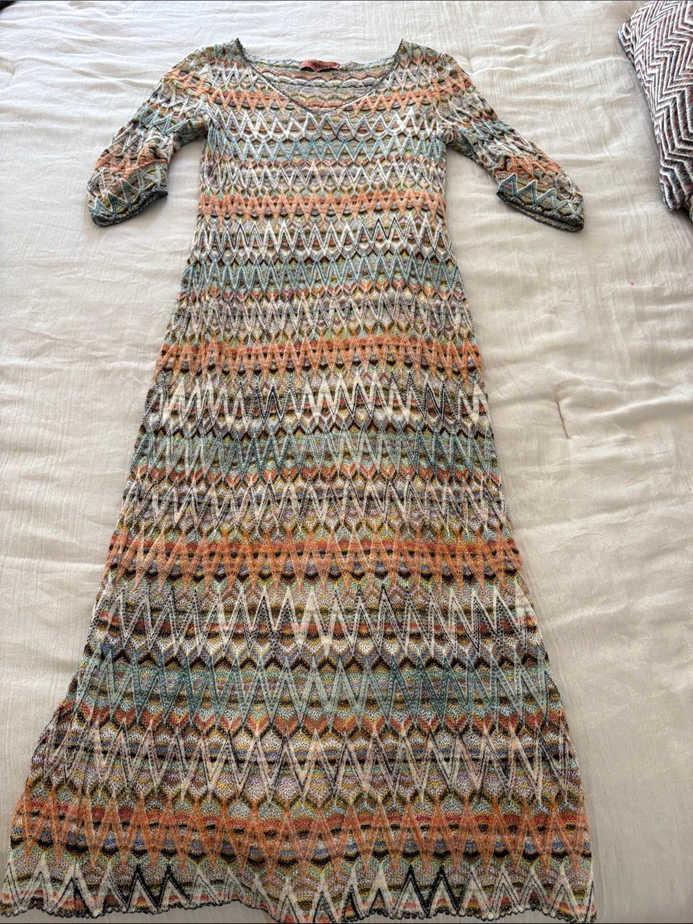 Missoni Zigzag Knit V-Neck Dress - Picture 8 of 8